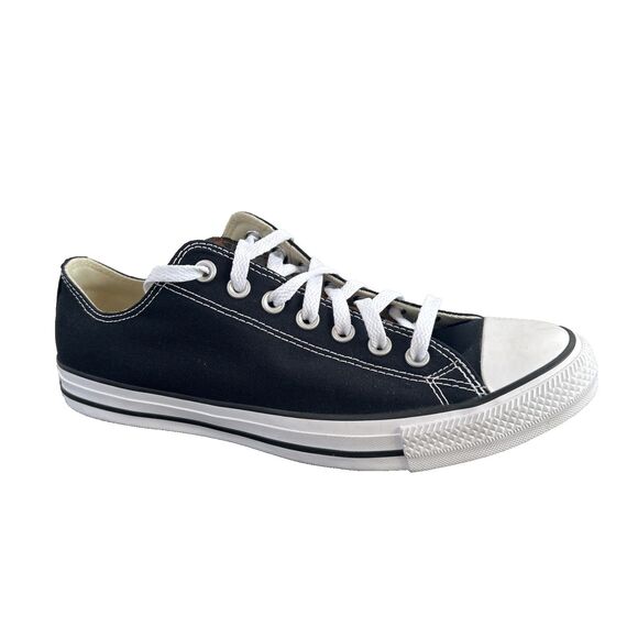 Converse Chuck Taylor Black Low Top Leopard Print Tongue Sneaker M 9.5/W 11.5 main image 9
